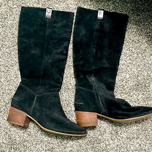 UGG Black Suede Boots size 8.5